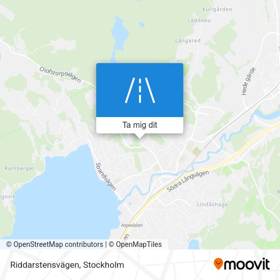 Riddarstensvägen karta