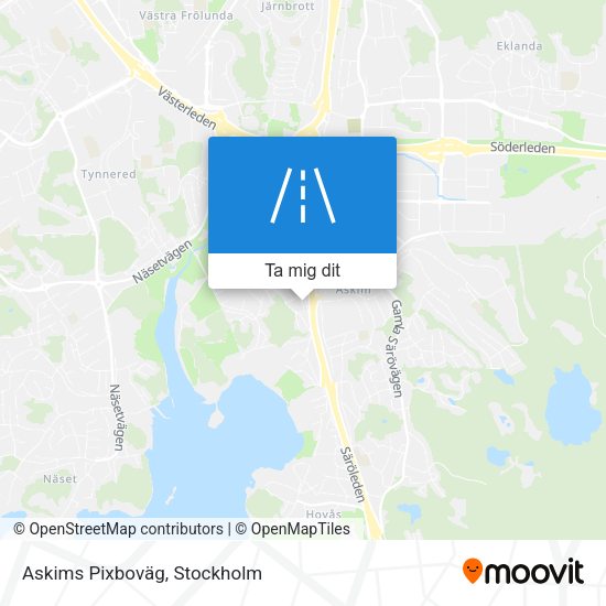Askims Pixboväg karta