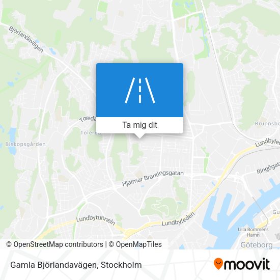 Gamla Björlandavägen karta