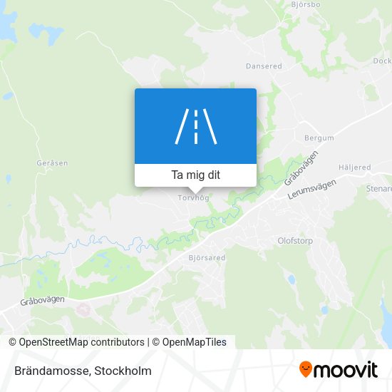 Brändamosse karta
