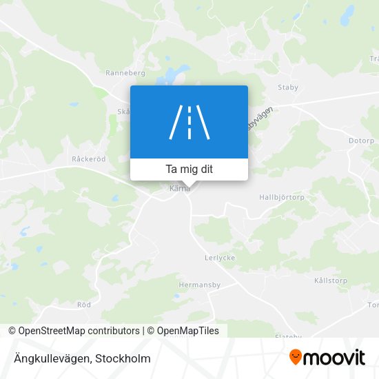 Ängkullevägen karta