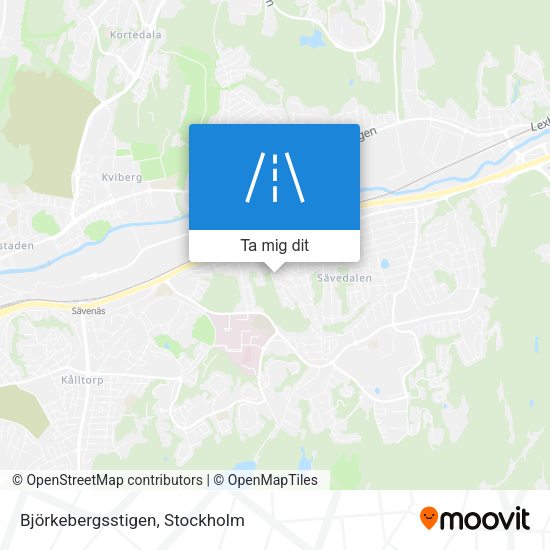Björkebergsstigen karta