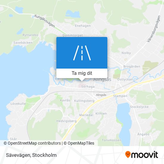 Sävevägen karta