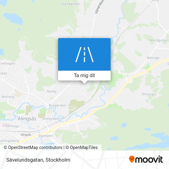 Sävelundsgatan karta
