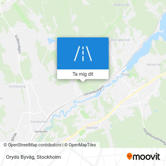 Oryds Byväg karta