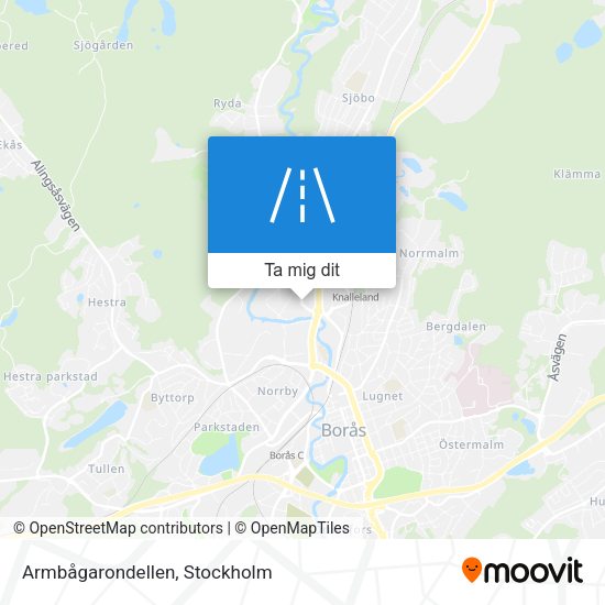 Armbågarondellen karta