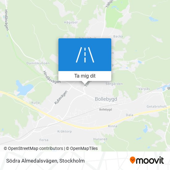 Södra Almedalsvägen karta