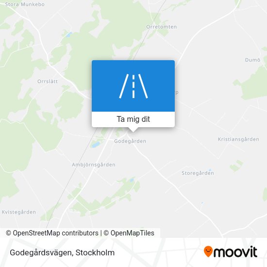 Godegårdsvägen karta