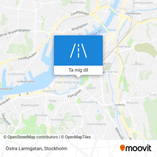 Östra Larmgatan karta