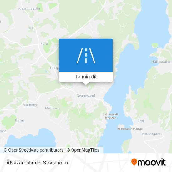 Älvkvarnsliden karta