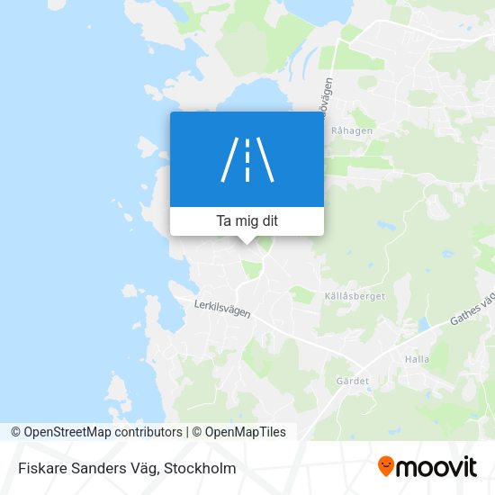 Fiskare Sanders Väg karta