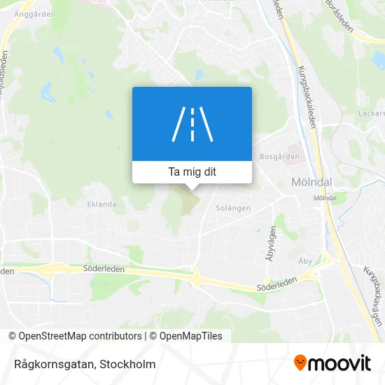 Rågkornsgatan karta