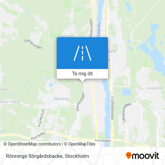 Rönnings Sörgårdsbacke karta
