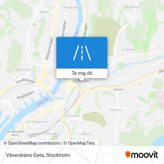 Väverskans Gata karta