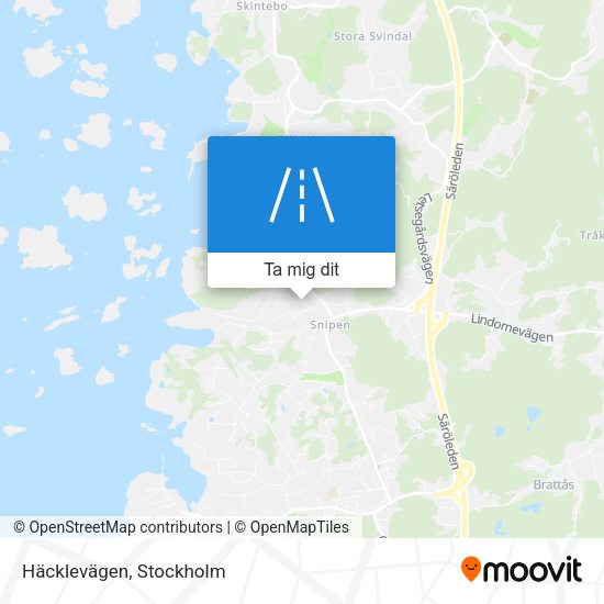 Häcklevägen karta