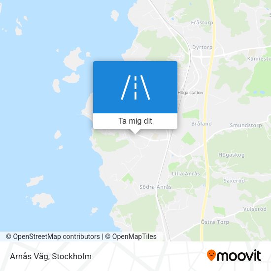 Arnås Väg karta