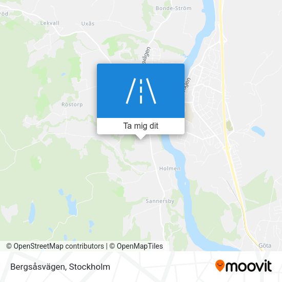 Bergsåsvägen karta