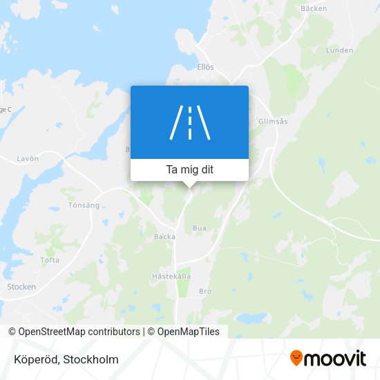 Köperöd karta
