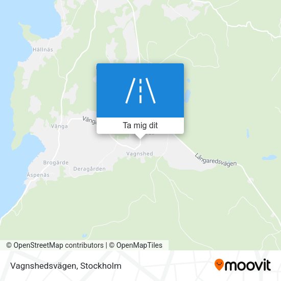 Vagnshedsvägen karta