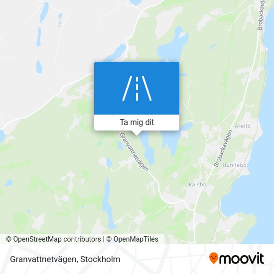 Granvattnetvägen karta