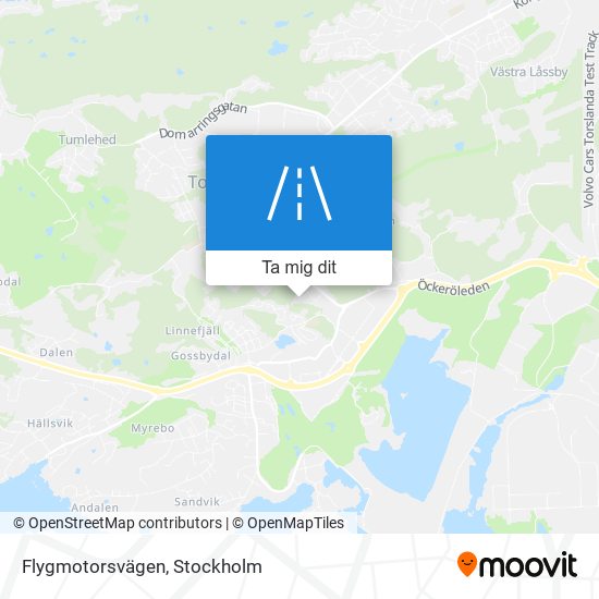 Flygmotorsvägen karta