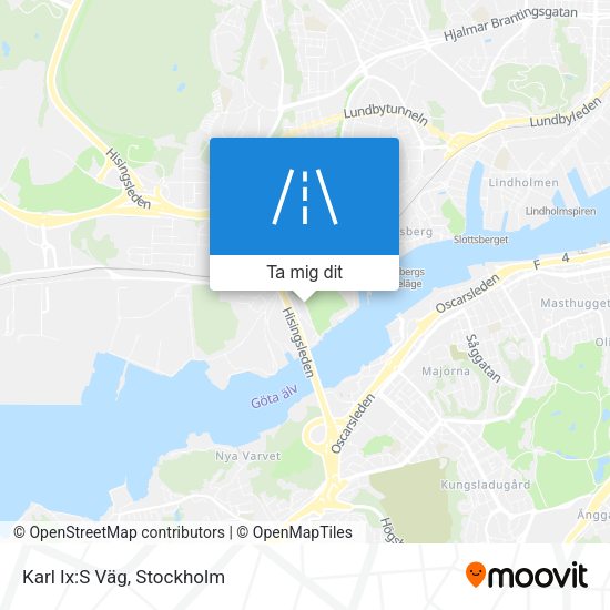 Karl Ix:S Väg karta