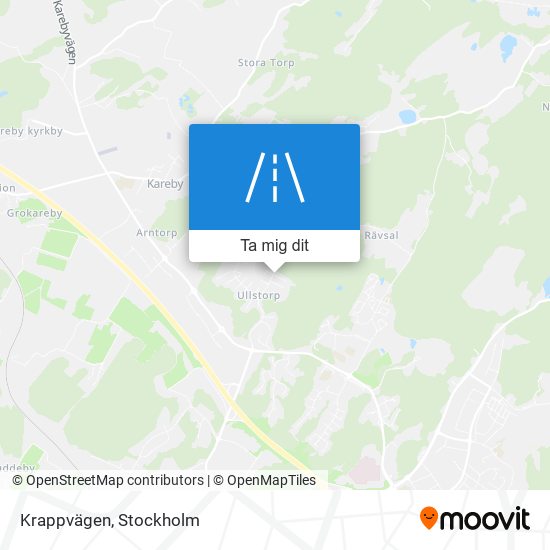 Krappvägen karta