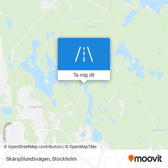 Skärsjölundsvägen karta