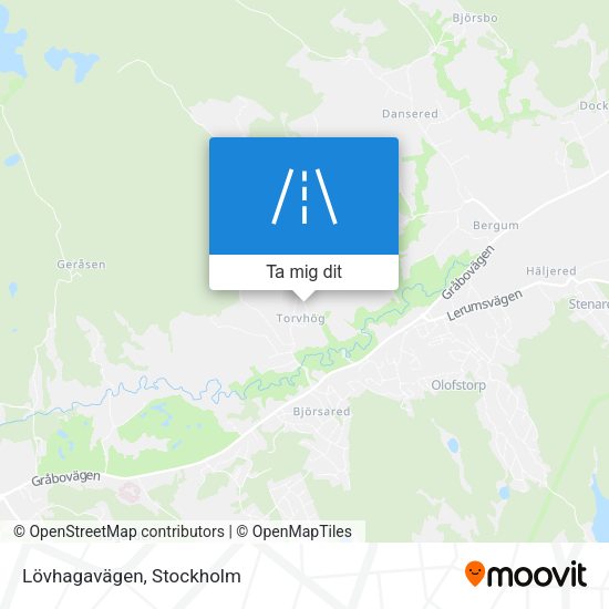 Lövhagavägen karta