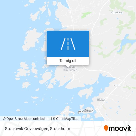 Stockevik Goviksvägen karta