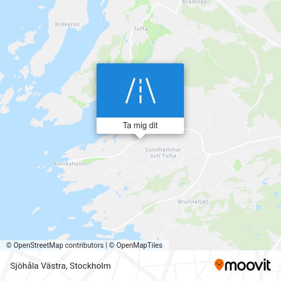 Sjöhåla Västra karta
