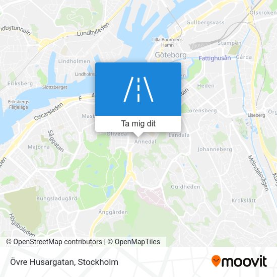 Övre Husargatan karta