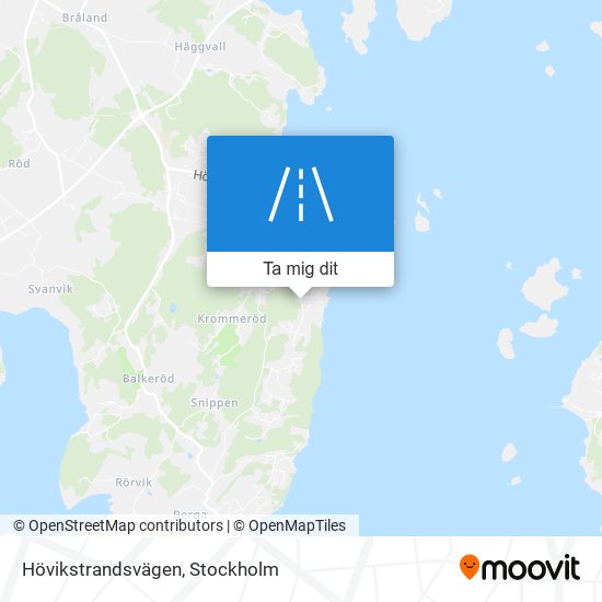 Hövikstrandsvägen karta