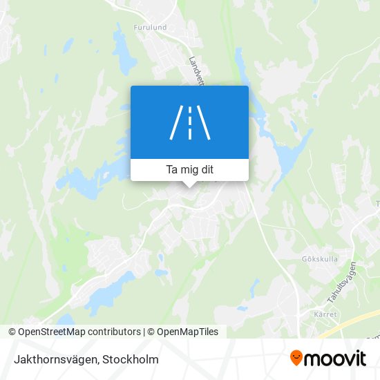 Jakthornsvägen karta