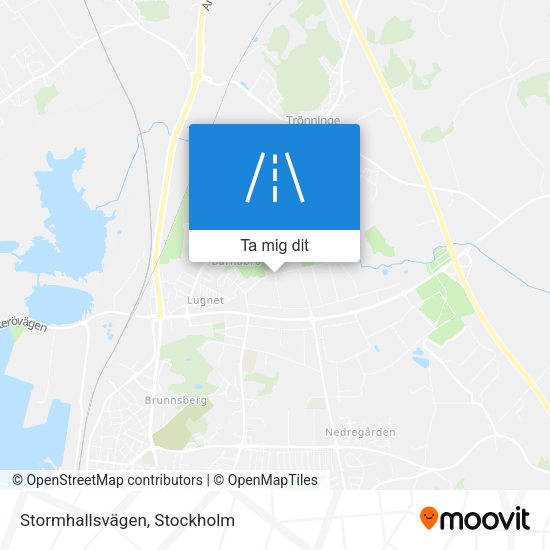Stormhallsvägen karta