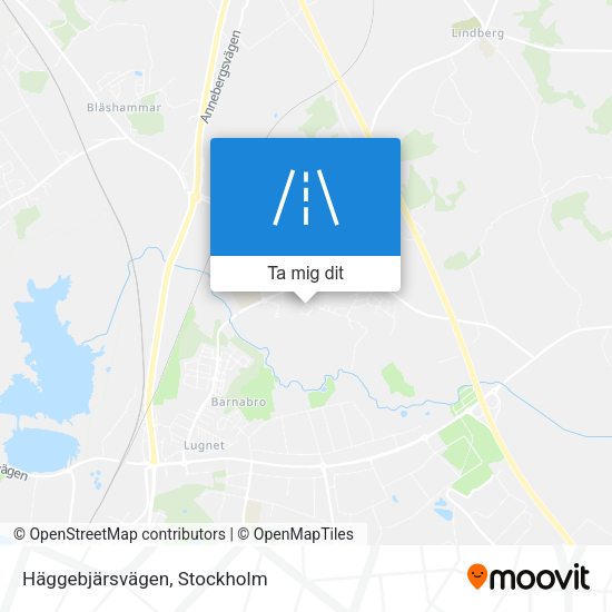 Häggebjärsvägen karta