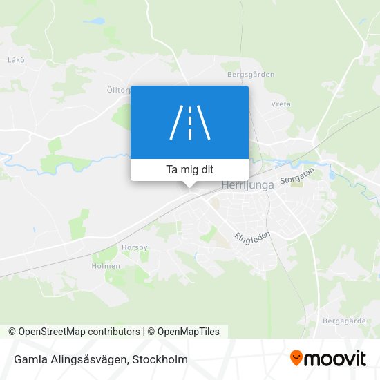 Gamla Alingsåsvägen karta