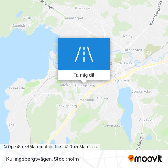 Kullingsbergsvägen karta