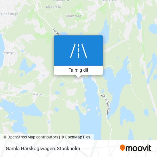 Gamla Härskogsvägen karta