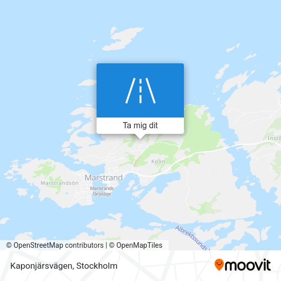 Kaponjärsvägen karta