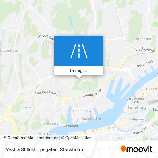 Västra Stillestorpsgatan karta
