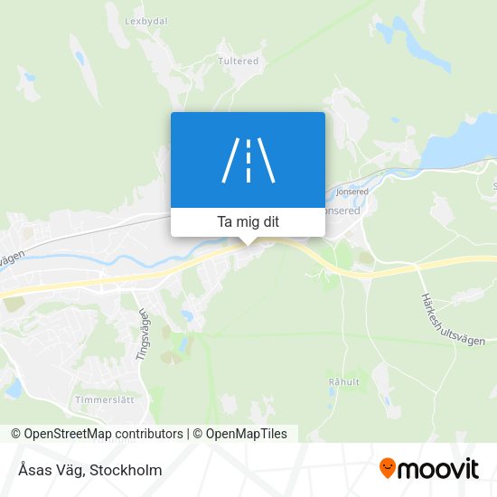 Åsas Väg karta