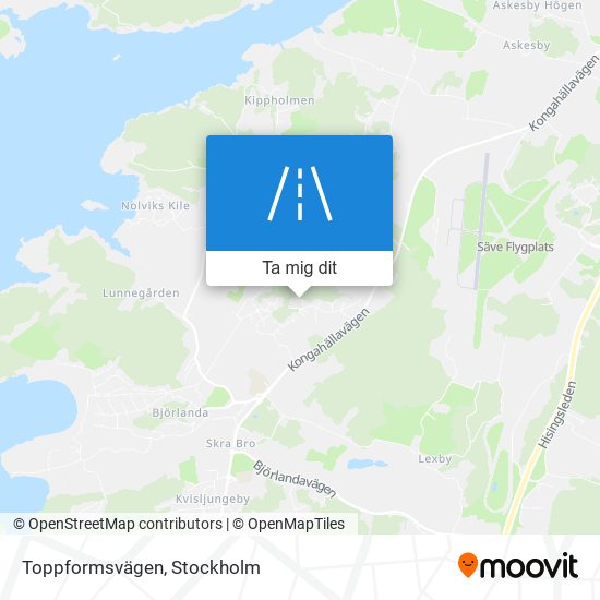 Toppformsvägen karta