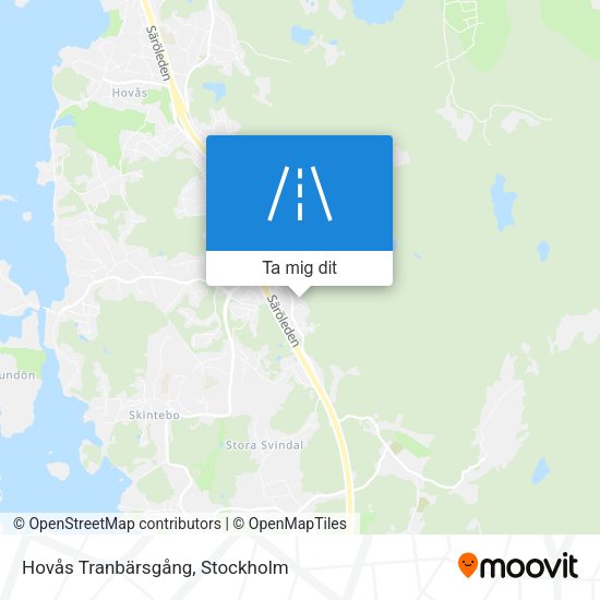 Hovås Tranbärsgång karta