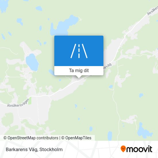 Barkarens Väg karta