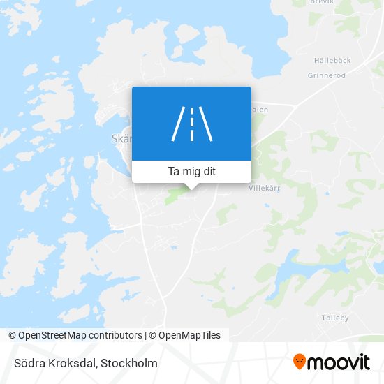 Södra Kroksdal karta