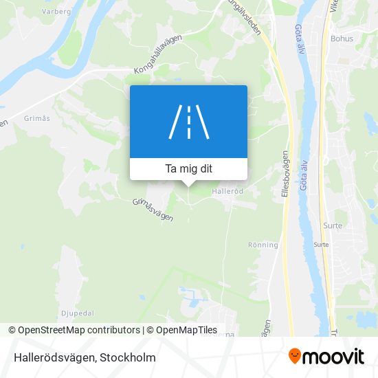 Hallerödsvägen karta