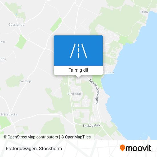 Erstorpsvägen karta