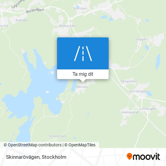 Skinnarövägen karta