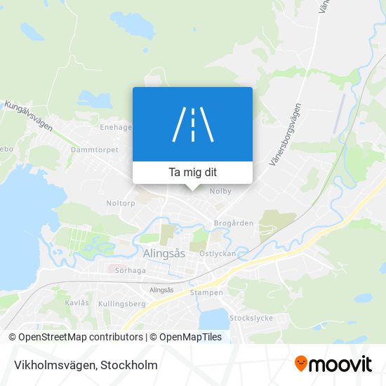 Vikholmsvägen karta